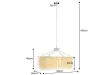 Suspension ROYAL dorée 80 cm – lustre moderne salon et salle à manger chic |bellozia.com