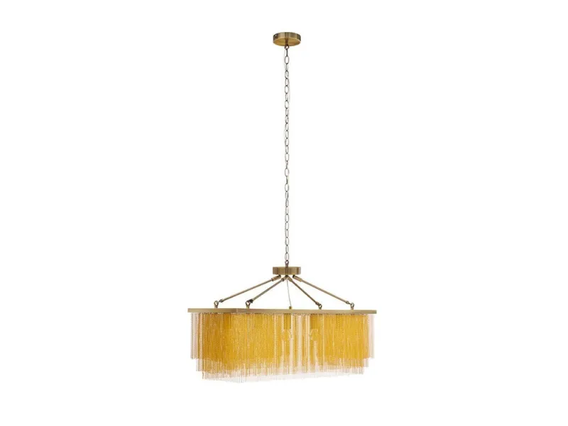 Suspension ROYAL dorée 80 cm – lustre moderne salon et salle à manger chic |bellozia.com