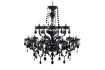 Lustre noir avec 15 bougies Suspensions |bellozia.com
