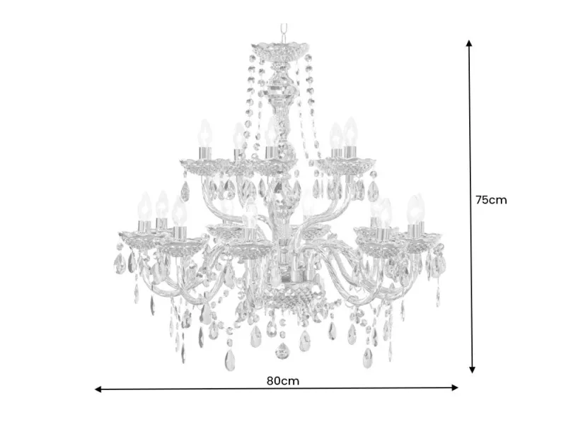 Lampe suspendue design \"GLORY\" coloris transparent Suspensions ...