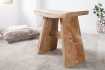 Tabouret design de 50 cm en bois massif naturel Tabourets bas |bellozia...