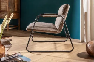 Fauteuil Butterfly en cuir marron Fauteuil |bellozia.com 2