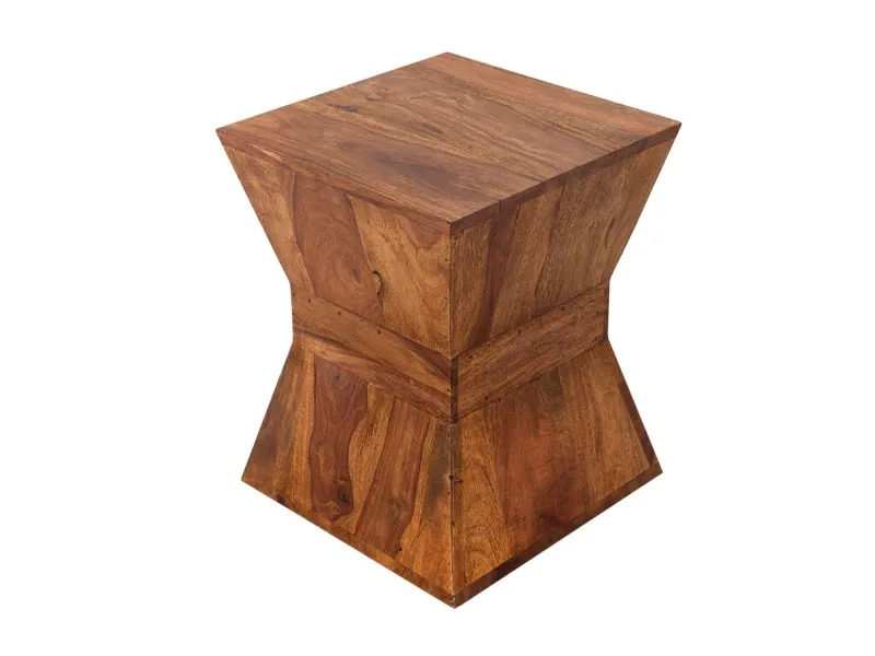 Table d'appoint en bois massif design pyramide Table d'appoint  |la...