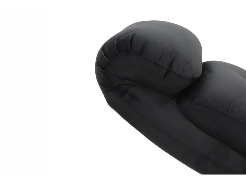 Fauteuil relax avec revêtement en simili cuir coloris noir Fauteuil...