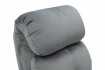 Fauteuil relax moderne revêtu en simili cuir coloris gris Fauteuil ...