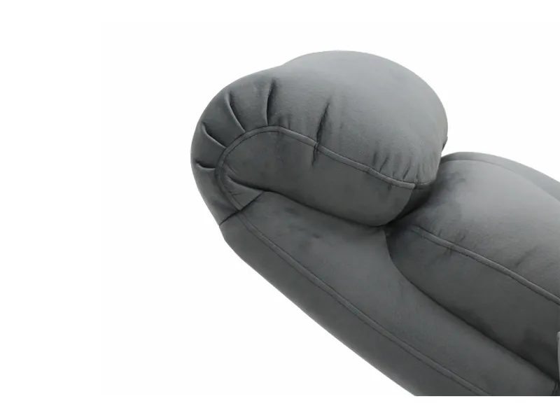 Fauteuil relax moderne revêtu en simili cuir coloris gris Fauteuil ...