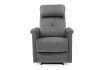 Fauteuil relax moderne revêtu en simili cuir coloris gris Fauteuil ...