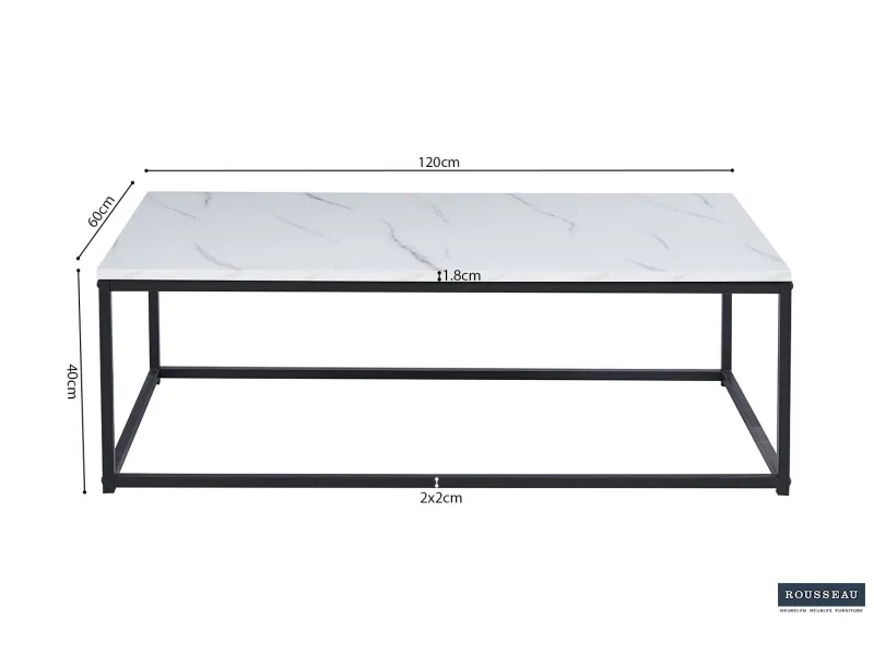 Table basse en bois, verre ou métal -  bellozia.com