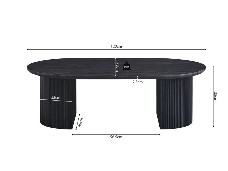 Table basse contemporaine |Table basse avec 6 poufs encastrable, ve...