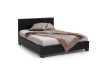 lit rembourré |Lit adulte simili cuir 140x200 cm coloris noir |adenia...