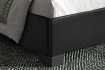lit rembourré |Lit adulte simili cuir 140x200 cm coloris noir |adenia...