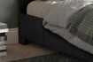 lit rembourré |Lit adulte simili cuir 140x200 cm coloris noir |adenia...