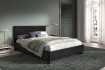 lit rembourré |Lit adulte simili cuir 140x200 cm coloris noir |adenia...