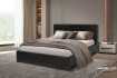 lit rembourré |Lit adulte simili cuir 140x200 cm coloris noir |adenia...
