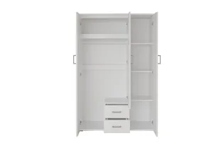 Armoire murale moderne 1 porte teinté blanc Meubles haut |bellozia.com 2