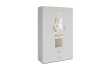 Armoire murale moderne 1 porte teinté blanc Meubles haut |bellozia.com