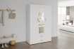 Armoire murale moderne 1 porte teinté blanc Meubles haut |bellozia.com