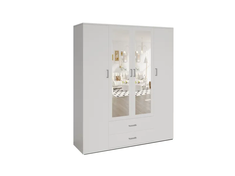 Armoire murale design 2 portes ouvrantes vitrées Meubles haut |bellozia...