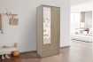 Armoire moderne 1 porte 200x50 cm teinté sonoma Meubles haut |bellozia...