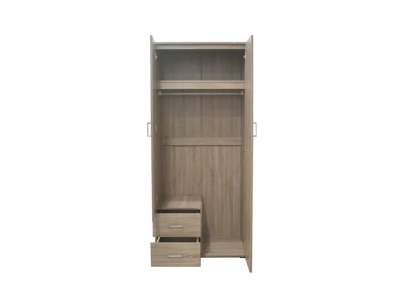 Armoire moderne 1 porte 200x50 cm teinté sonoma Meubles haut |bellozia...