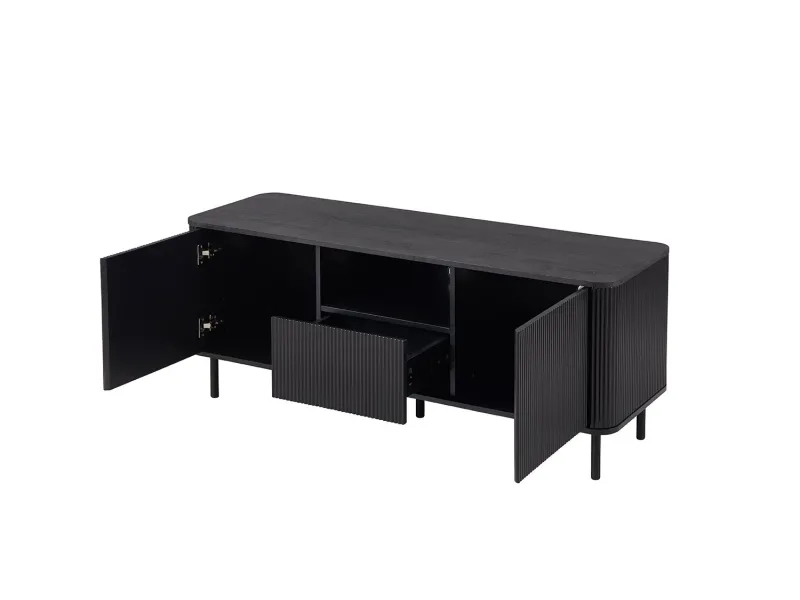 Meuble TV contemporain |Meuble TV moderne avec rangement en chêne |...