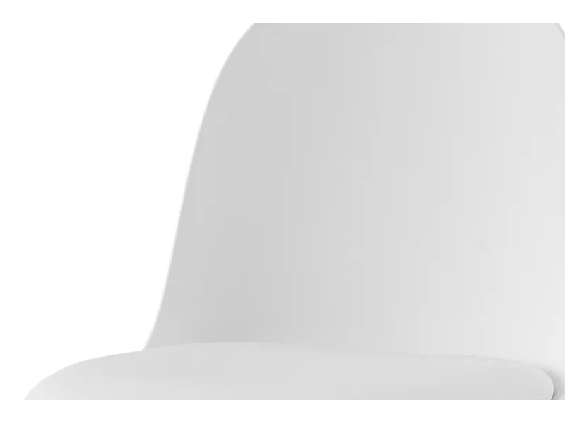 Chaise design en simili cuir blanc Chaises de salle à manger |bellozia...