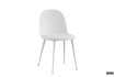 Chaise design en simili cuir blanc Chaises de salle à manger |bellozia...