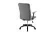 Chaise de bureau style moderne roulant en simili cuir coloris noir ...