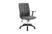 Chaise de bureau style moderne roulant en simili cuir coloris noir ...