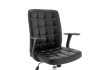 Chaise de bureau moderne style roulant en simili cuir coloris blanc...