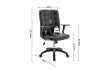 Chaise de bureau moderne style roulant en simili cuir coloris blanc...