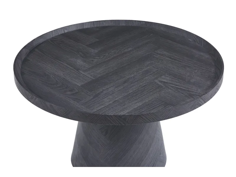 Pas cher Lot de 3 tables basses carrés style industriel en bois recyclé