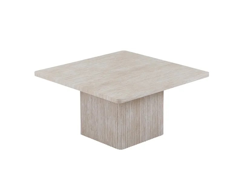 "Set de 2 Tables Basses Bobby – Élégance Travertin ✨ | Design & Qualité"