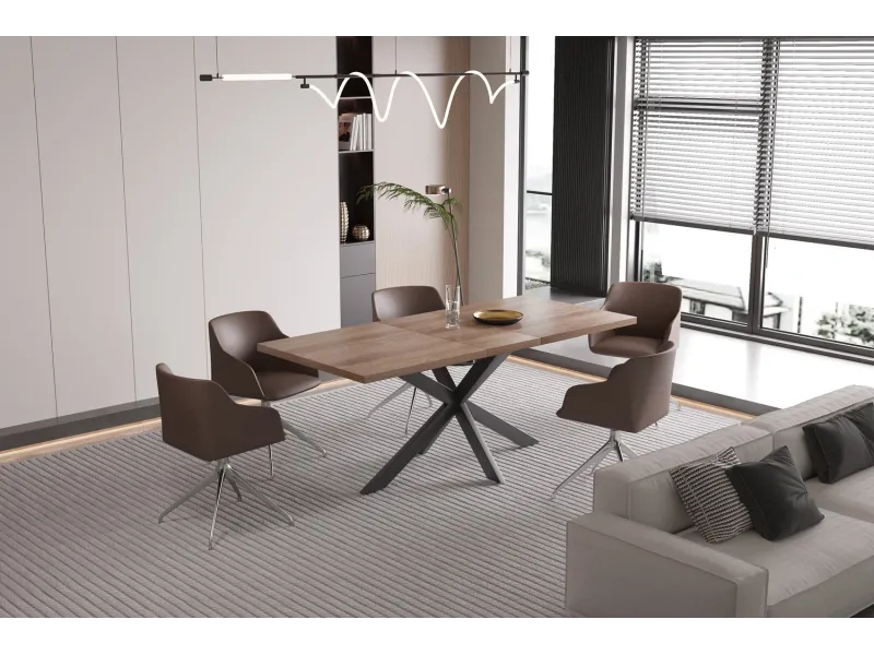 Commode à 2 portes ouvrantes et 4 tiroirs coloris sonoma Commodes e...