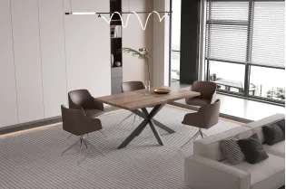 Commode à 2 portes ouvrantes et 4 tiroirs coloris sonoma Commodes e...