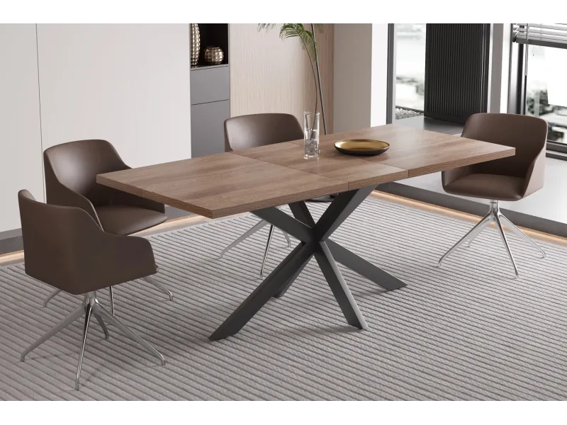 Commode à 2 portes ouvrantes et 4 tiroirs coloris sonoma Commodes e...