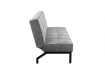 Canapé convertible 3 places en tissu gris