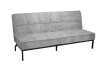 Canapé convertible 3 places en tissu gris