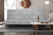 Canapé convertible 3 places en tissu gris