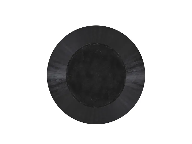 Table Ronde 'Tommy' 130 cm en Bois de Manguier Coloris Noir