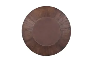 Table Ronde 'Tommy' 130 cm en Bois de Manguier Coloris Naturel 2