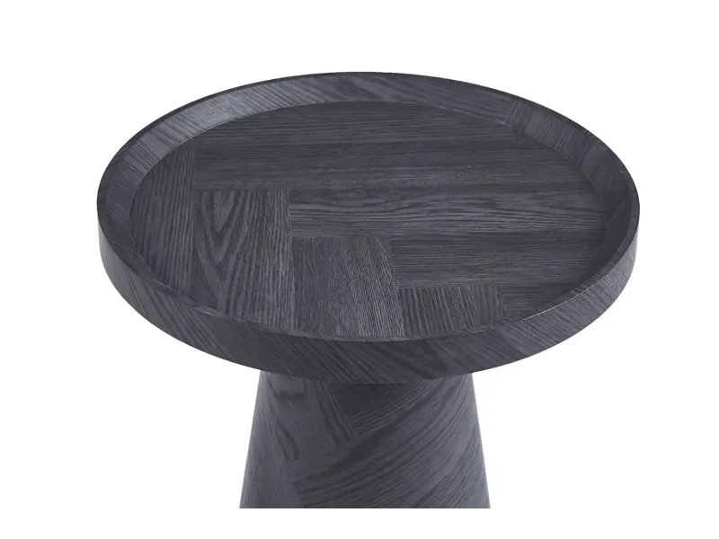 Pas cher Lot de 3 tables basses carrés style industriel en bois recyclé