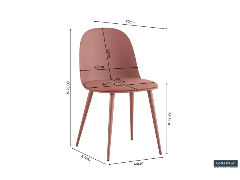 Chaise design en simili cuir blanc Chaises de salle à manger |bellozia...