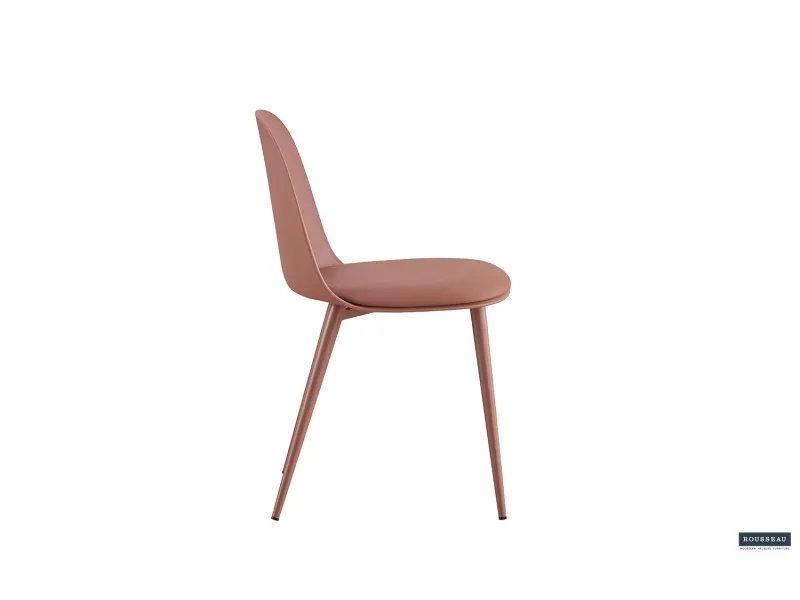 Chaise design en simili cuir blanc Chaises de salle à manger |bellozia...