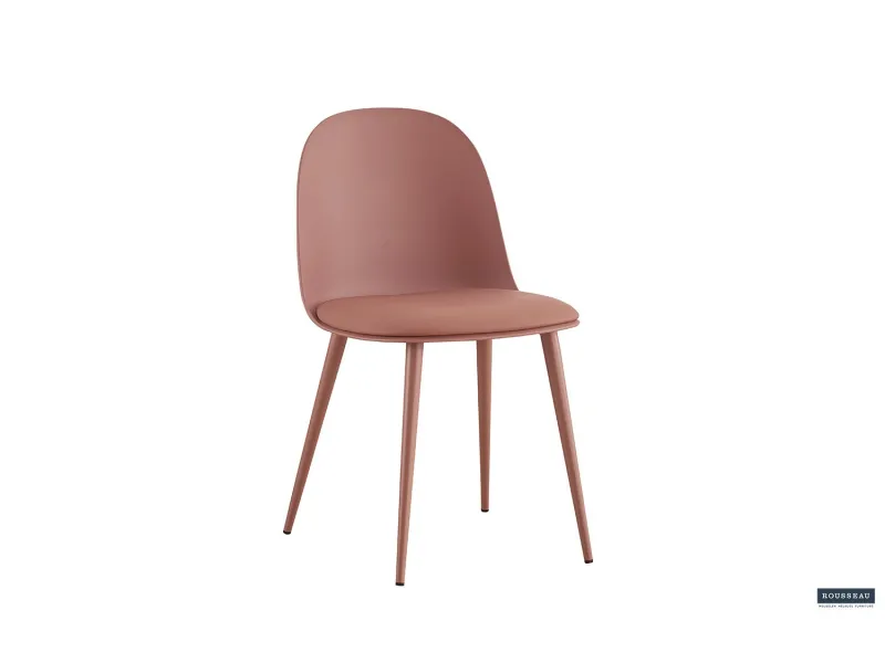 Chaise design en simili cuir blanc Chaises de salle à manger |bellozia...