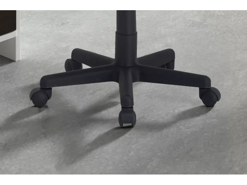 Chaise de bureau style roulant en tissu coloris noir Chaises & faut...