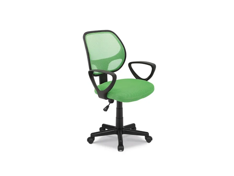 Chaise de bureau style roulant en tissu coloris noir Chaises & faut...