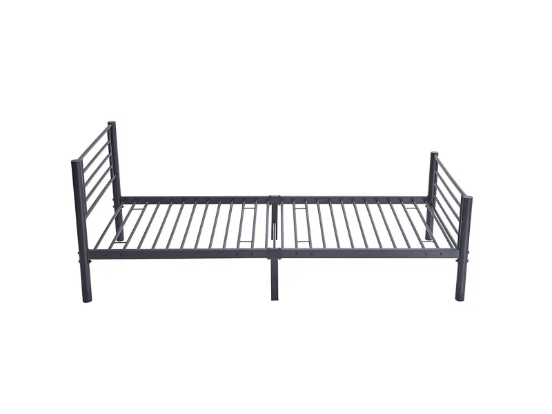 Lit fer forgé & lit métal |Lit adulte de 90x200 en métal coloris no...