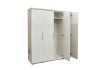 Armoire 'Mike' à 4 portes – Finition blanche