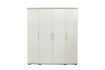 Armoire 'Mike' à 4 portes – Finition blanche